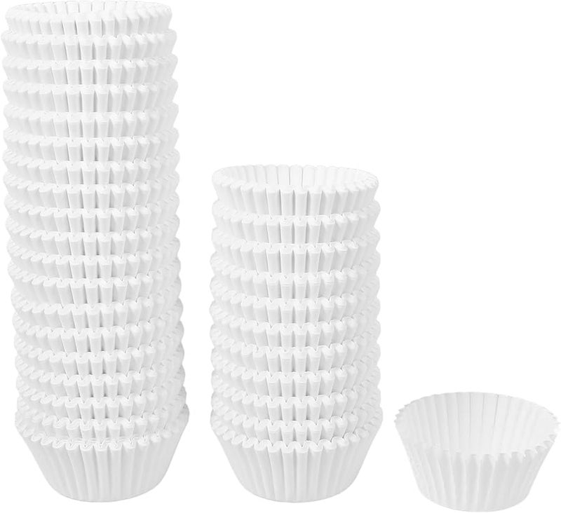 White Oil Resistant Paper Baking Cups 1000Pcs Muffin Liners For Party Home Use - Image 1